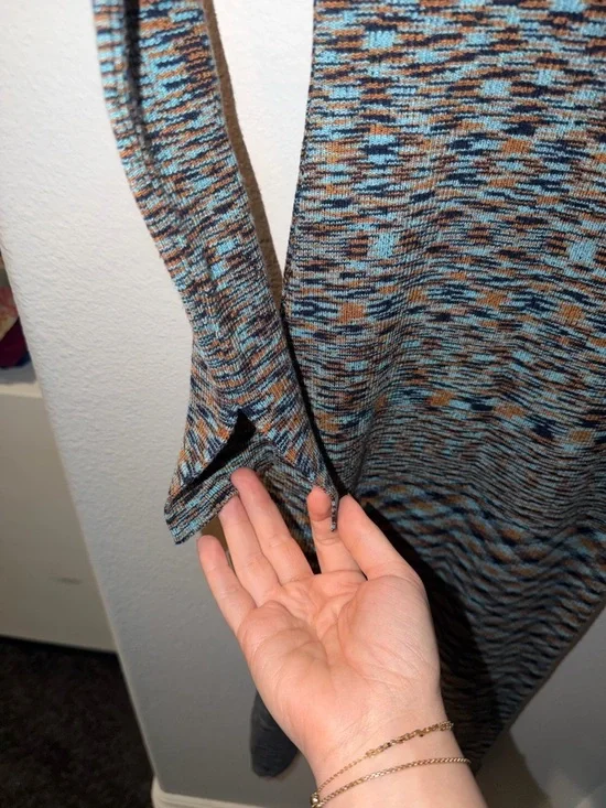 Cotton On Multicolor Long Sleeve Knit Midi Dress - Picture 5 of 5